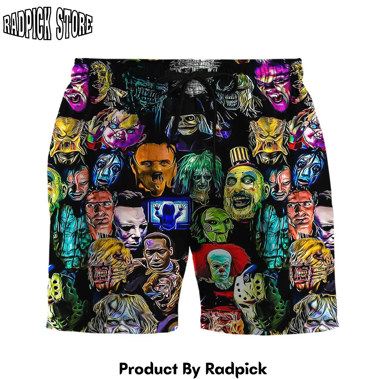 Radpick 3d horror collection characters custom men shorts rp631448